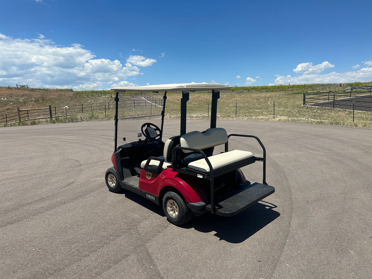 2019 Yamaha Drive 2 Maroon Lead-Acid 4 Passenger - Electric