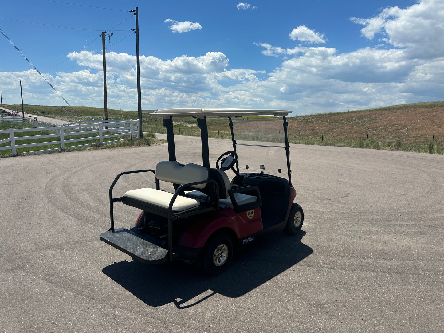 2019 Yamaha Drive 2 Maroon Lead-Acid 4 Passenger - Electric