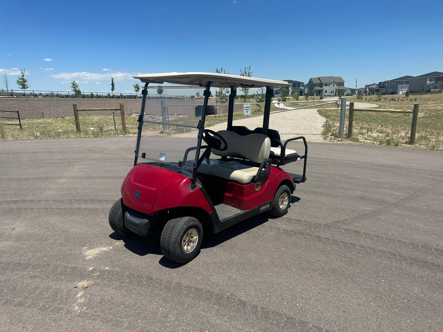 2019 Yamaha Drive 2 Maroon Lead-Acid 4 Passenger - Electric