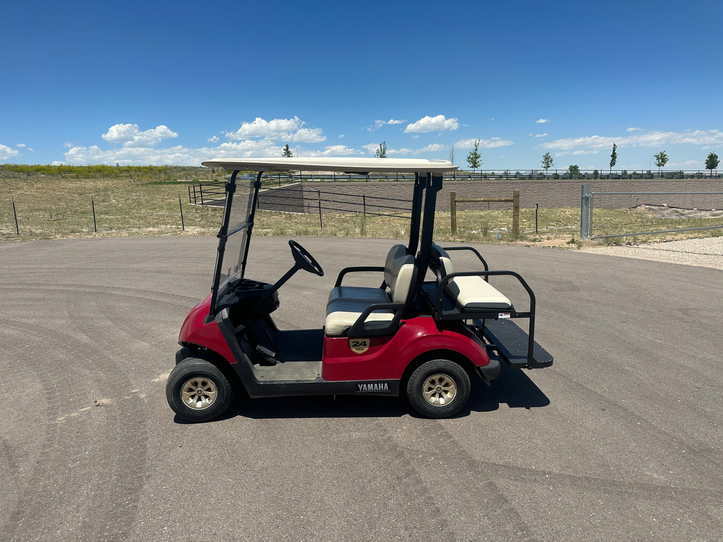 2019 Yamaha Drive 2 Maroon Lead-Acid 4 Passenger - Electric