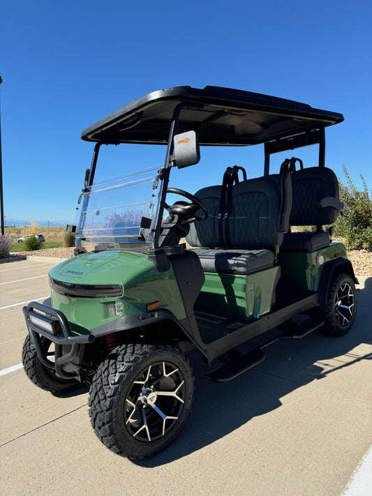 DENAGO ROVER XL 4 PASSENGER LIFTED LITHIUM GOLF CART