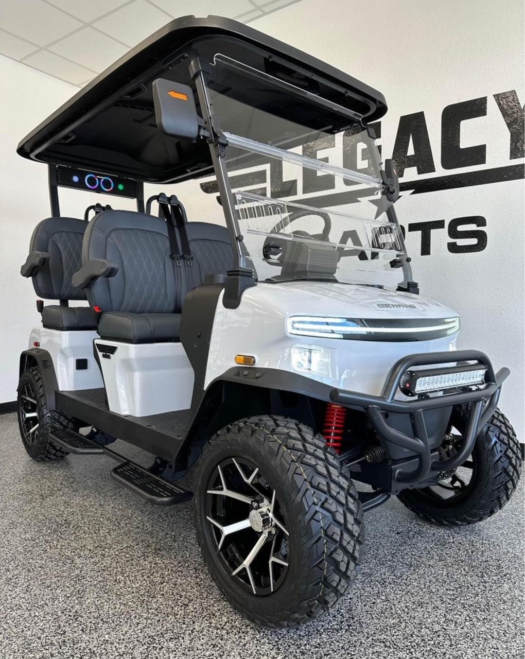 DENAGO ROVER XL 4 PASSENGER LIFTED LITHIUM GOLF CART