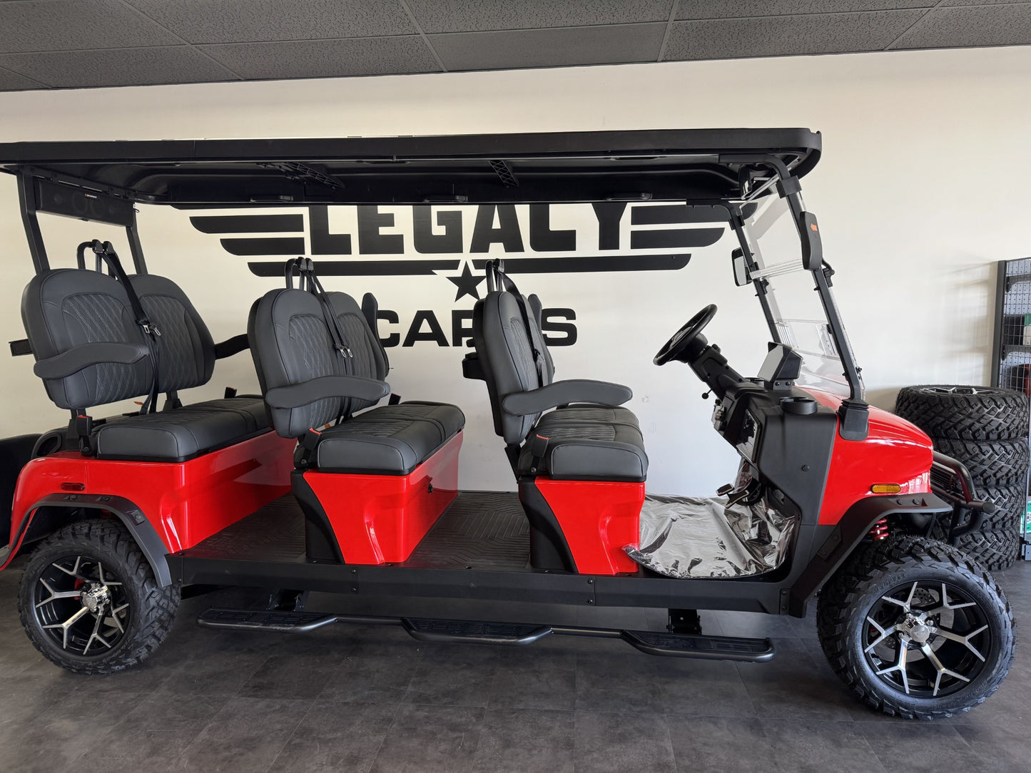 DENAGO ROVER XXL 6 PASSENGER LITHIUM LIFTED CART